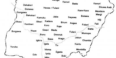 Deseñar nixeria mapa