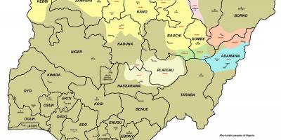 Mapa de nixeria con 36 unidos