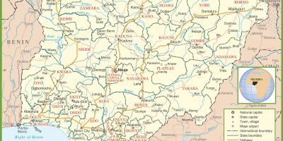Mapa completo de nixeria