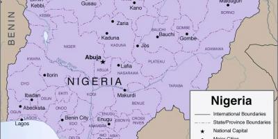 Mapa detallado nixeria