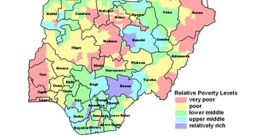 Mapa de economía nixeria