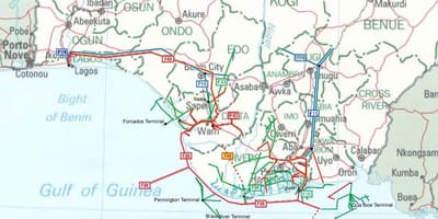 Mapa de nixeria gasoduto 