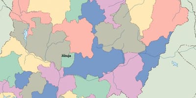 Mapa de nixeria vector