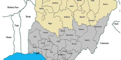 Mapa do norte de nixeria unidos